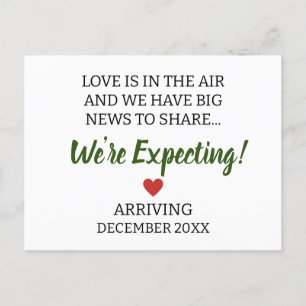 Carte Postale L'amour est dans l'air et nous avons de grandes no