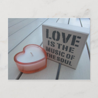 Carte Postale L'amour est la musique de l'âme, n'est-ce pas ?