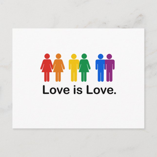 Carte Postale L'amour est l'amour (Devant)