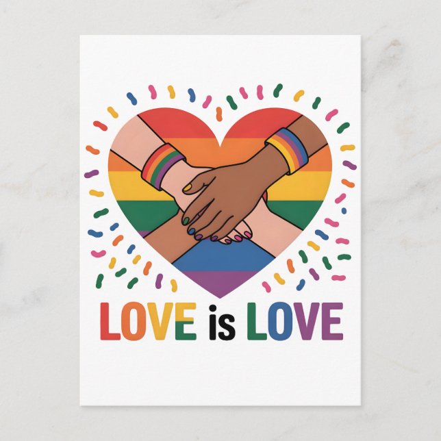 Carte Postale L'amour est l'amour (Devant)