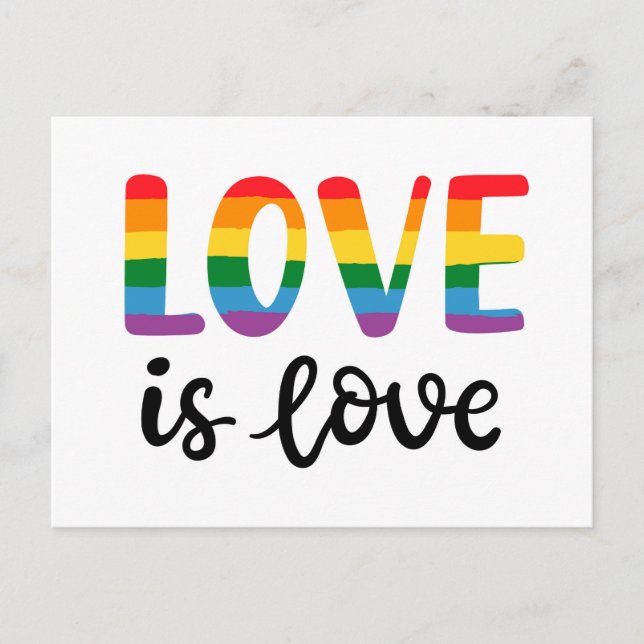 Carte Postale L'amour est l'amour (Devant)