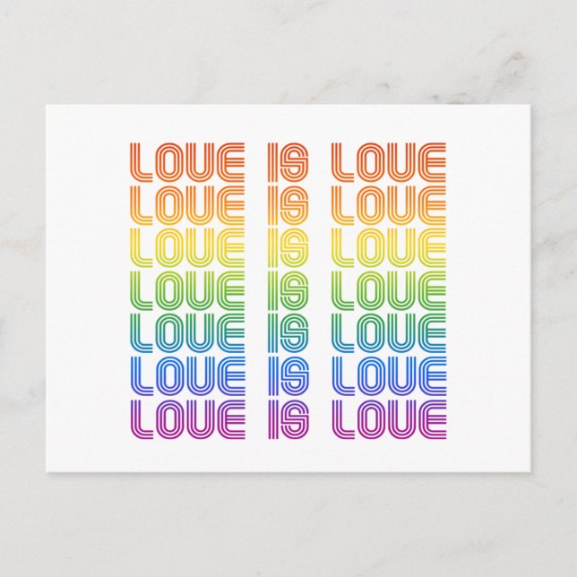 Carte Postale L'amour est l'amour Rétro (Devant)