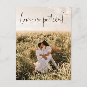 Carte Postale L'amour est le patient reporté Mariage changer car