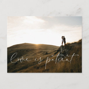 Carte Postale L'amour est le patient reporté Mariage changer car