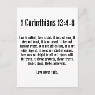 Carte Postale L'amour est patient