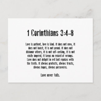 Carte Postale L'amour est patient