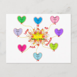 Carte Postale L'amour est tout autour de vous