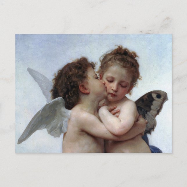 Carte Postale L'Amour et Psyché, Enfants - William Bouguereau (Devant)