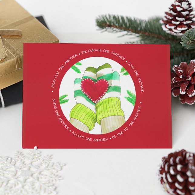 Carte Postale L'amour l'autre Mittens chaleureux (Créateur téléchargé)