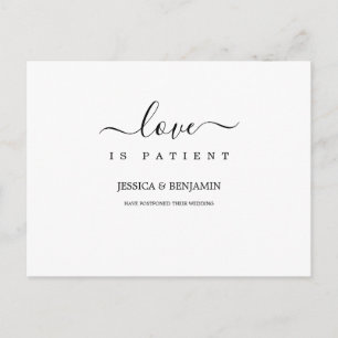Carte Postale L'amour minimal est retardé par le patient