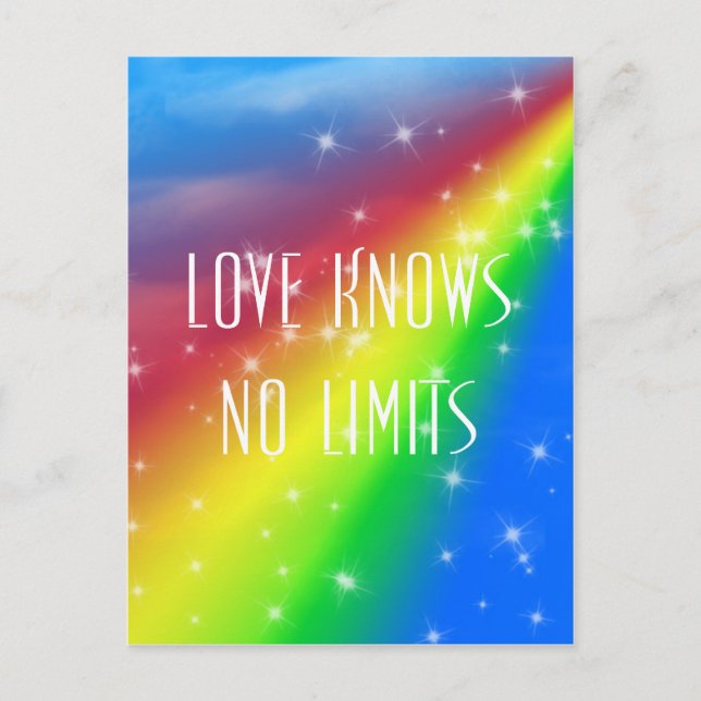 Carte Postale L'amour ne connaît pas de limites (Devant)