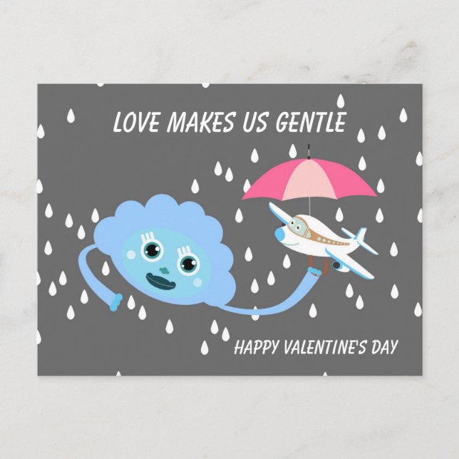 Carte Postale L'amour nous rend doux Valentine's Holiday Postcar (Devant)