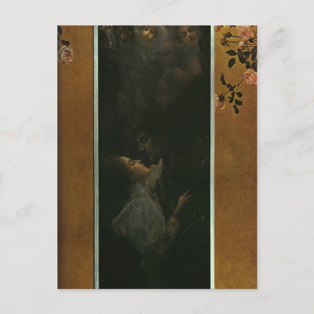 Carte Postale L'amour par Gustav Klimt (Devant)