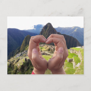 Carte Postale L'amour pour Machu Picchu Pérou