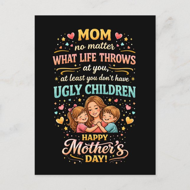 Carte Postale L'amour riant de maman (Devant)
