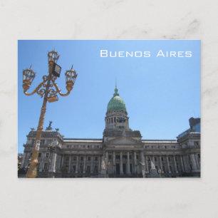 Carte Postale lampadaire du congreso de buenos aires