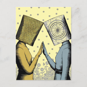 Carte Postale Lampshades sur leur tête