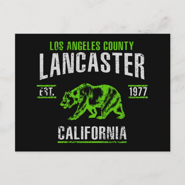 Carte Postale Lancaster (Devant)
