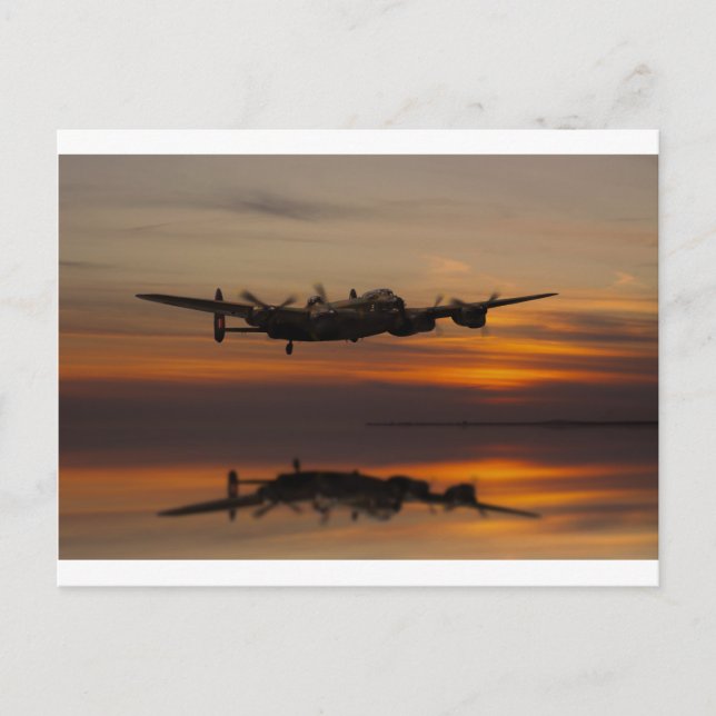 Carte Postale lancaster Bomber la ligne de la maison (Devant)