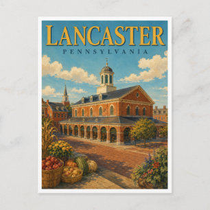Carte Postale Lancaster Pennsylvanie Central Market GeoSaga