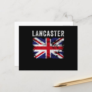 Carte Postale Lancaster UK Drapeau Angleterre Souvenir