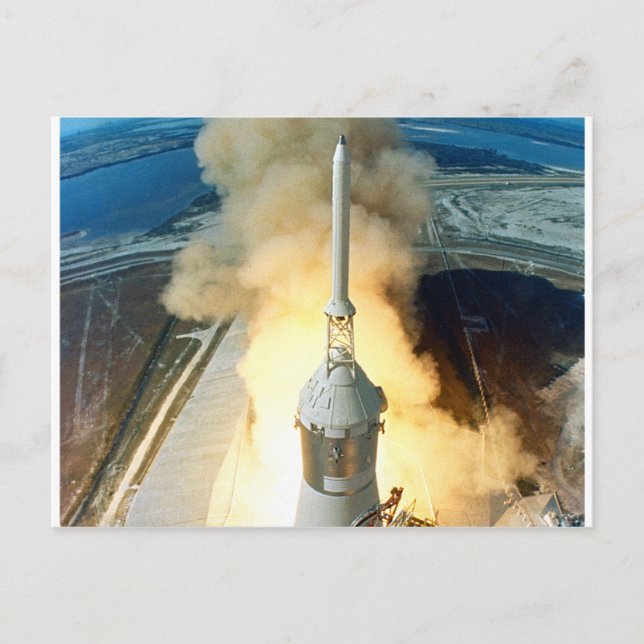 Carte Postale Lancement d'Apollo 11 (Devant)