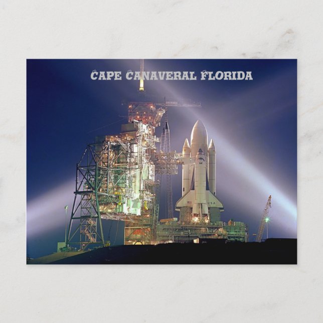Carte Postale Lancement de la fusée Cape Canaveral Florida (Devant)