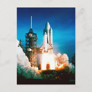 CARTE POSTALE LANCEMENT DE LA NAVETTE ESPACE