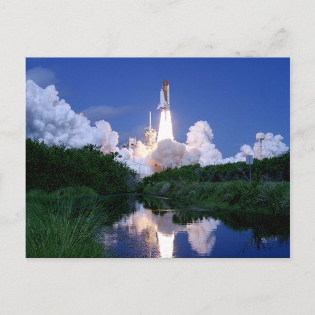 Carte Postale Lancement de la navette spatiale (Devant)