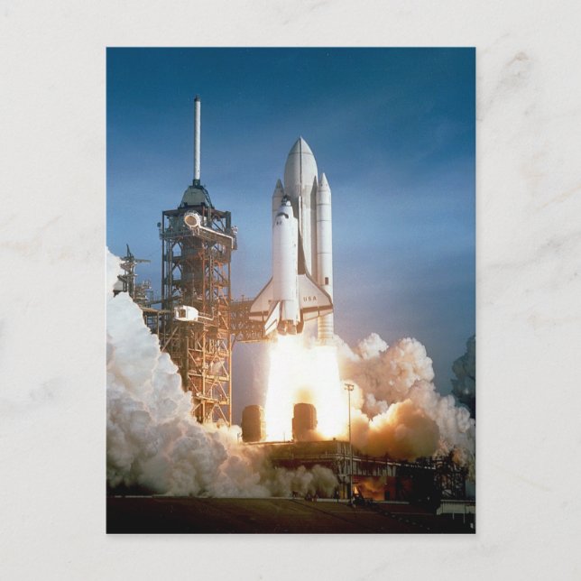 Carte Postale Lancement de la navette spatiale Columbia (Devant)