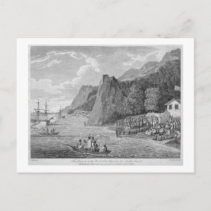 Carte Postale Lancement de l'Amérique du Nord-Ouest à Nootka Sou