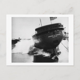 Carte Postale Lancement du Edmund Fitzgerald 6-8-1958 (#2)
