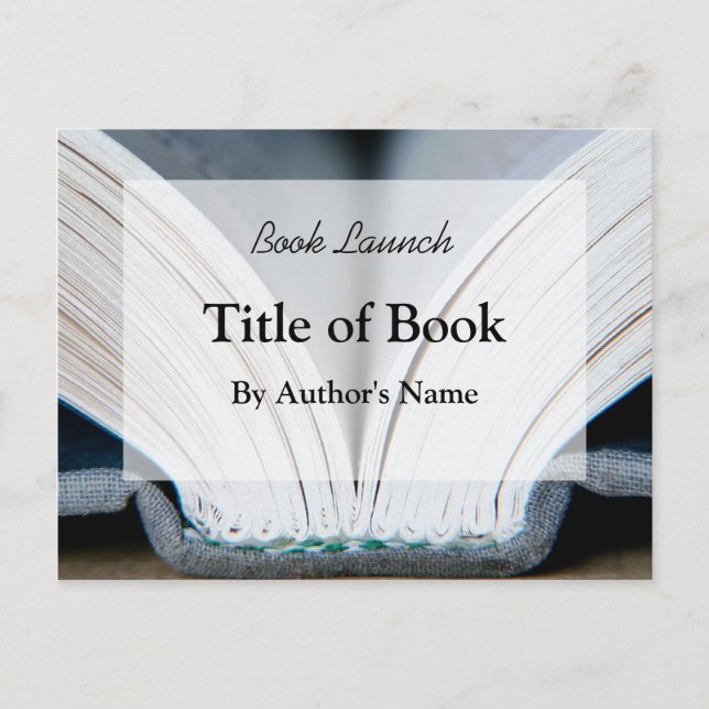 Carte postale Lancement du livre (Devant)