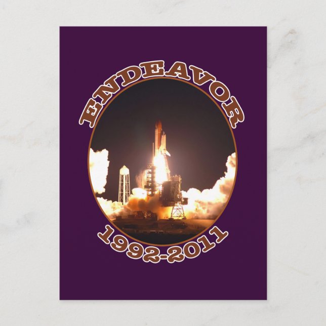 Carte Postale Lancement final de la navette spatiale Endeavor (Devant)