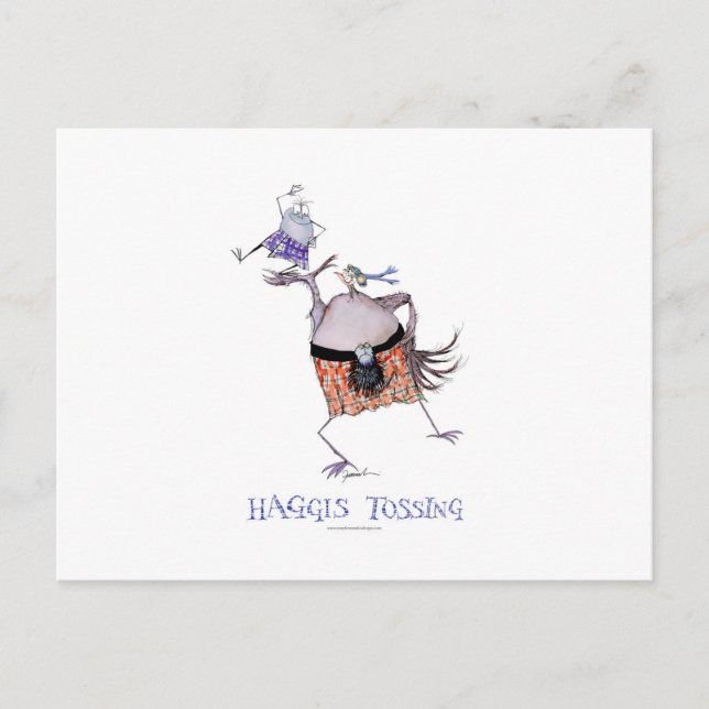 Carte Postale lancer le haggis (Devant)