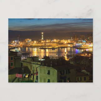 Carte Postale L'ancien port de Gênes, Italie