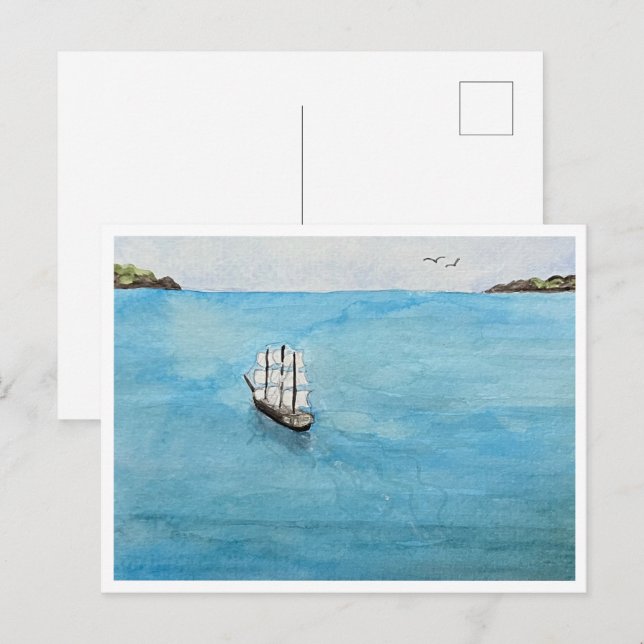 Carte postale Land Ho (Devant / Derrière)