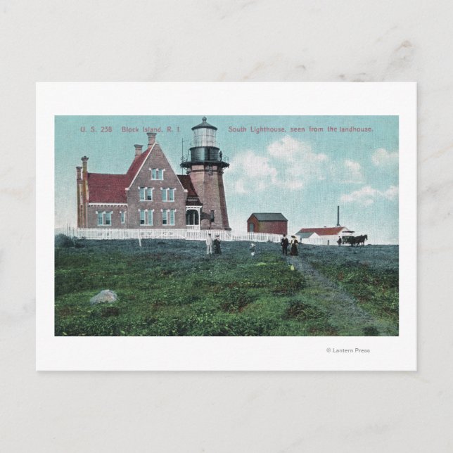 Carte Postale Landhouse Vue sur le phare sud (Devant)