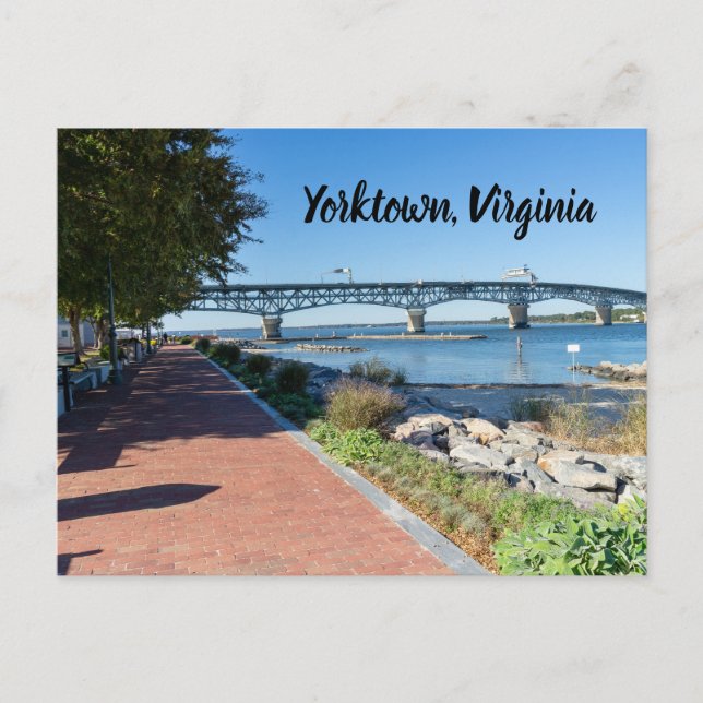 Carte Postale Landing Riverwalk à Yorktown Virginia (Devant)