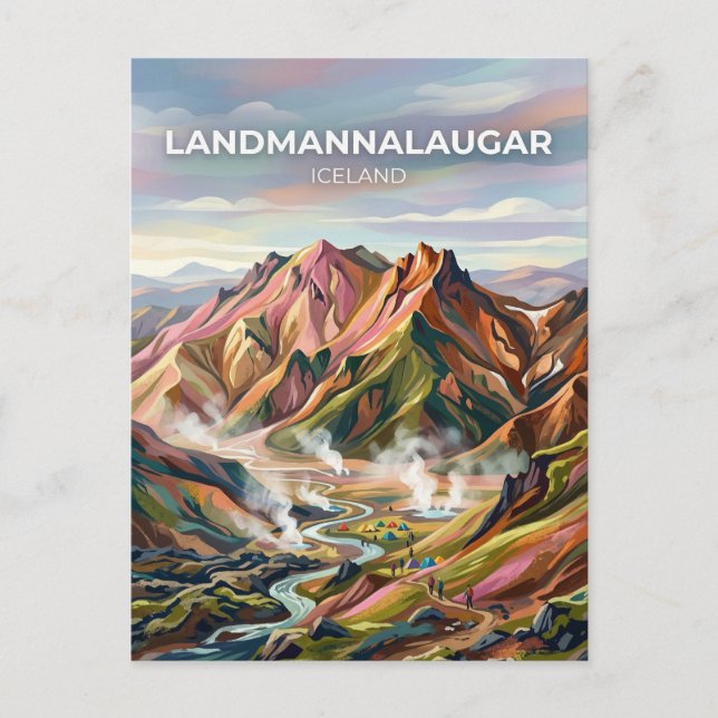 Carte Postale Landmannalaugar Islande (Devant)