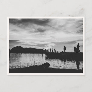 Carte Postale Lands End San Francisco Coucher de soleil Noir & B