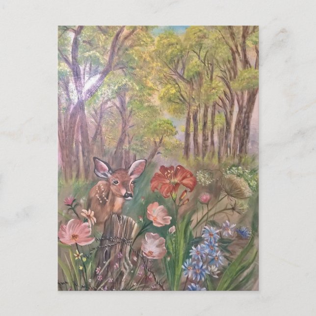 Carte Postale landscape paint painting hand art nature (Devant)