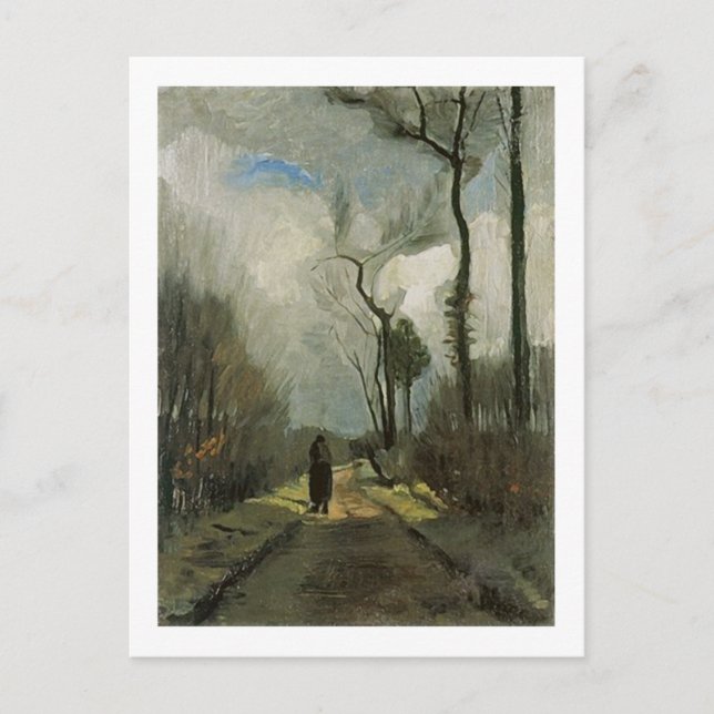 Carte Postale Lane en automne, Vincent van Gogh (Devant)