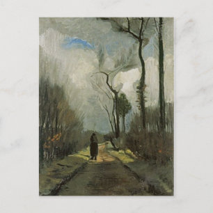 Carte Postale Lane en Automne, Vincent van Gogh Art