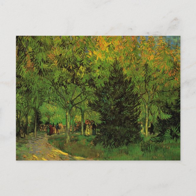 Carte Postale Lane in Public Garden, Arles par Vincent van Gogh (Devant)