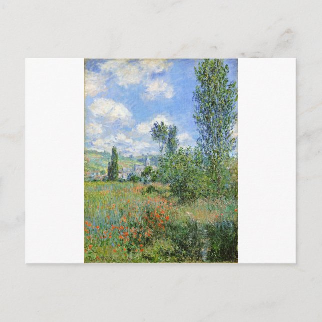 Carte Postale Lane in the Poppy Fields - Claude Monet (Devant)