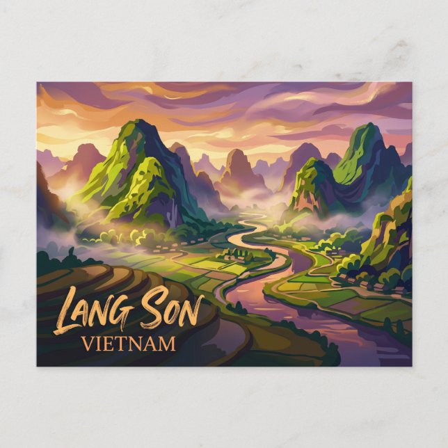 Carte Postale Lang Son Viêt Nam (Devant)