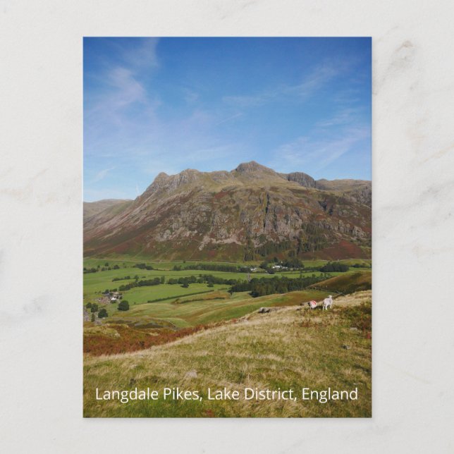 Carte postale Langdale Pikes (Devant)