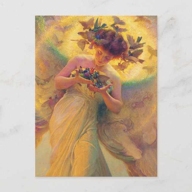 Carte Postale L'ange des oiseaux (Devant)