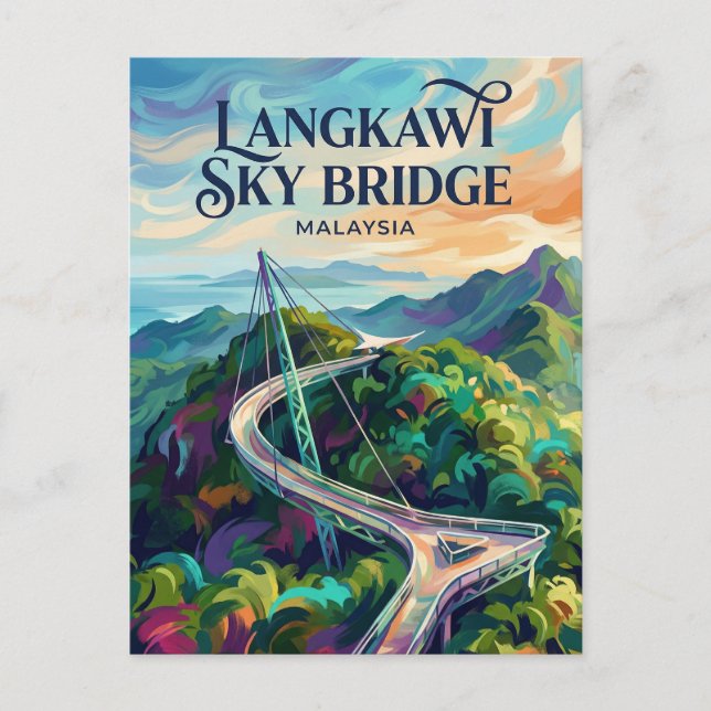 Carte Postale Langkawi Sky Bridge Malaysia (Devant)